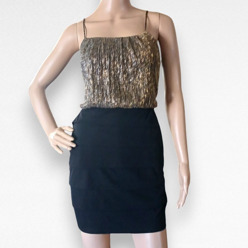 Gold, Silver and Black Dress